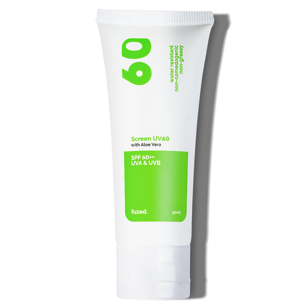 Sunblock Cream | Screen UV60 with Aloe Vera | Fuzed
